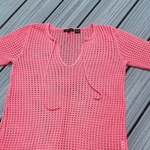 M Coral Crotched loose knit sweater